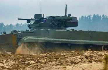 Russian BMP B-19 with 57 mm gun and Kornet-EM A/T missiles