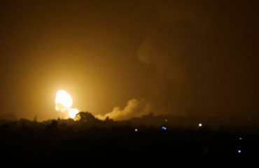 Israeli air strikes hit Gaza in response to rocket fire amid soaring tensions